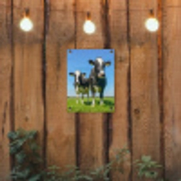 Koeien op een zonnige dag in de wei tuinposter los doek klein -sfeer1