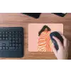 Meisje - Deken - Gestreept - Oranje muismat rubber klein -toetsenbord