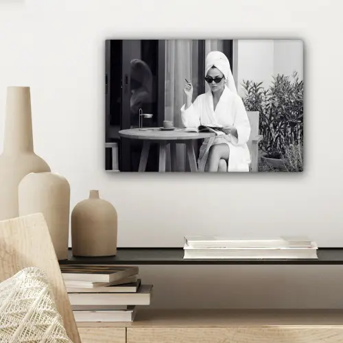 Modern - Vrouw - Zwart - Wit canvas 2cm klein -sfeer6