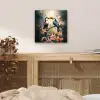 Toekan - Vogels - Bloemen - Natuur - Jungle aluminium wit klein -sfeer3