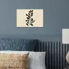 Minimalistisch - Tak - Bladeren - Zwart poster papier klein -sfeer2