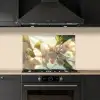 Bloesems - Wit - Zonnestralen -  Bloemblaadjes keuken achterwand spatscherm klein -sfeer1