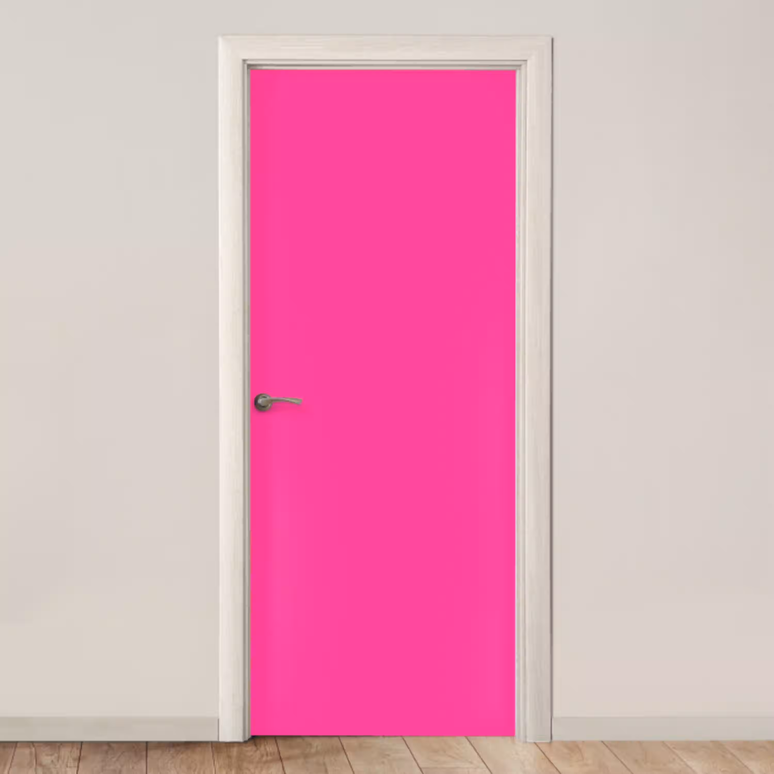 Electric - Magenta - Roze deurposter klein 289 -3d_beige