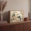 Toekan - Vogels - Bloemen - Tak Light Box met batterij (Wandlamp) middel -sfeer2