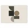 Aardetinten - Abstracte compositie - Eenvoudige vormen Placemat vinyl groot -zzsfeer1_Kitchenyeah-website