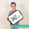 Olifant met blauwe ballon Kinderkoffer - Zwart klein -sfeer4_NL