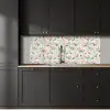 Rozen - Vogels - Pastel - Kleurrijk keuken achterwand 2 middel 871 -sfeer1