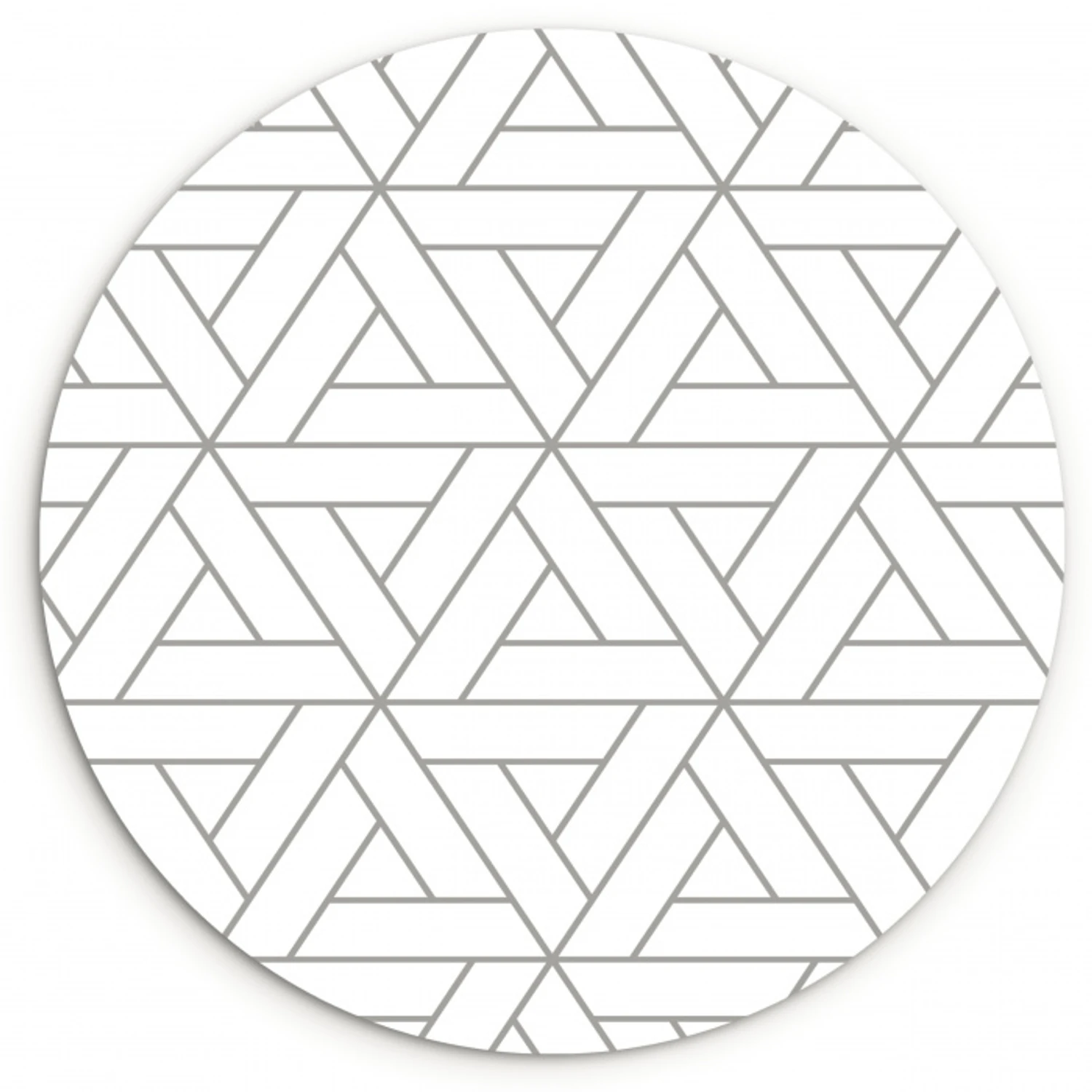 Design - Lijn - Patroon - Zwart - Wit Wandcirkel plexiglas klein 852 -3d