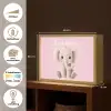 Olifant - Baby - Roze - Cartoon Light Box met batterij (Wandlamp kind) middel -USP_websiteoverzichtNL
