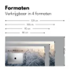 Rijp - Gras - Kristallen - Winter - Minimalistisch Muismat XXL klein -sfeer5