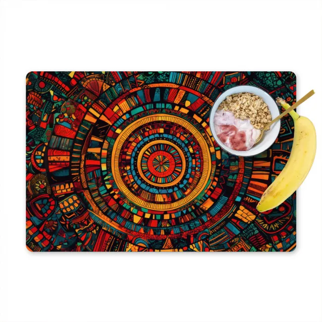 Mandala - Cirkels - Patronen Placemat vinyl groot -zzzproduct_Kitchenyeah-website