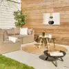 Japandi - Wabi sabi - Beige Tuinposter op houten frame 2 cm dik klein -sfeer2