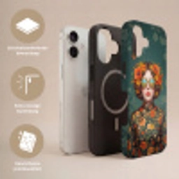 Portret - Vrouw - Kleurrijk - Expressief Toughcase MagSafe Apple iPhone 17 klein -USP_Lagen_NL