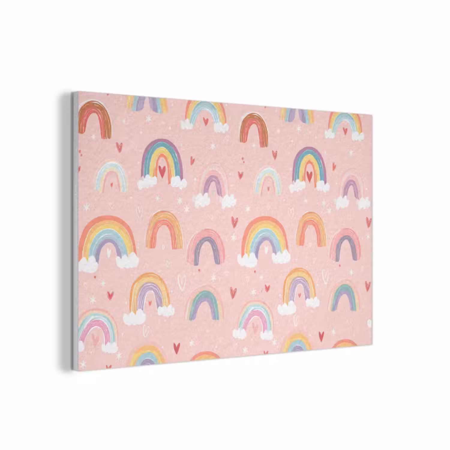 Akustikbild - Regenbogen - Muster - Pastell