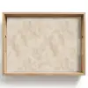 Structuur - Spikkels - Beige Dienblad Rechthoek middel 911 -z3d_shopping