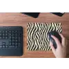 Zebra - Print - Klassiek - Zwart muismat rubber klein 262 -toetsenbord