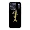 Goud - Vis - Haak - Zwart Telefoonhoesje iPhone 17 Pro klein -3d