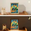 Abstract - Tractor - Groen Light Box met kabel klein -sfeer3_kind