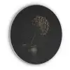 Bol - Gedroogd - Vaas - Zwart Akoestische PET Vilt - Rond klein -3d