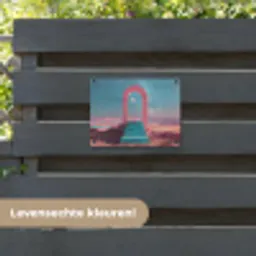Trap - Boog - Sterrenhemel tuinposter los doek klein -sfeer3