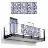 Patroon - Modern - Kleurrijk Balkonbeschermer Duitsland klein 596 -3d