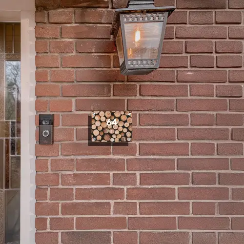 Houtstapel - Modern Naambord Rechthoek middel -sfeer7-rechthoek-S