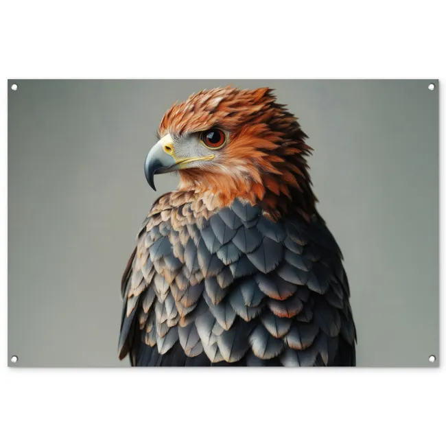 Tuinposter - Vogel - Realistisch - Veren - Bruin