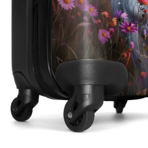 Lavendel lentehoorn NBS - Handbagage koffer - Unisex middel -wiel
