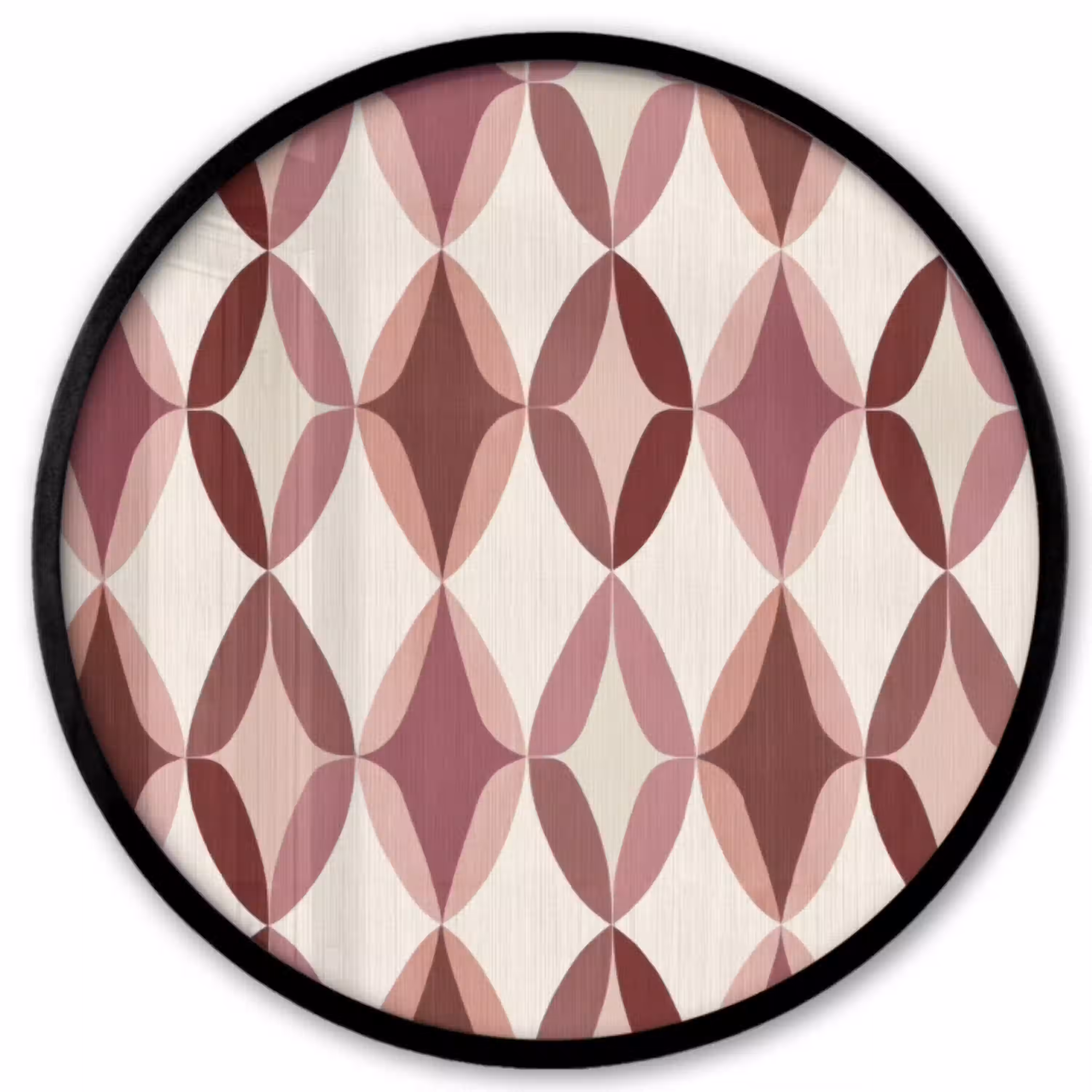 Ovaal - Textuur - Roze Fotolijst rond zonder passe partout klein 856 -3d