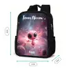 Roze Alien in Sterrennevel Rugzak - Zwart middel -productfoto_formaten