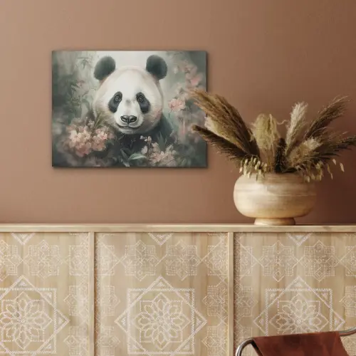 Panda - Dieren - Bloemen - Planten PET vilt klein -sfeer4