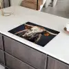 Stier - Kleurrijk - Hoorns Inductie beschermer vinyl 3mm klein -sfeer8