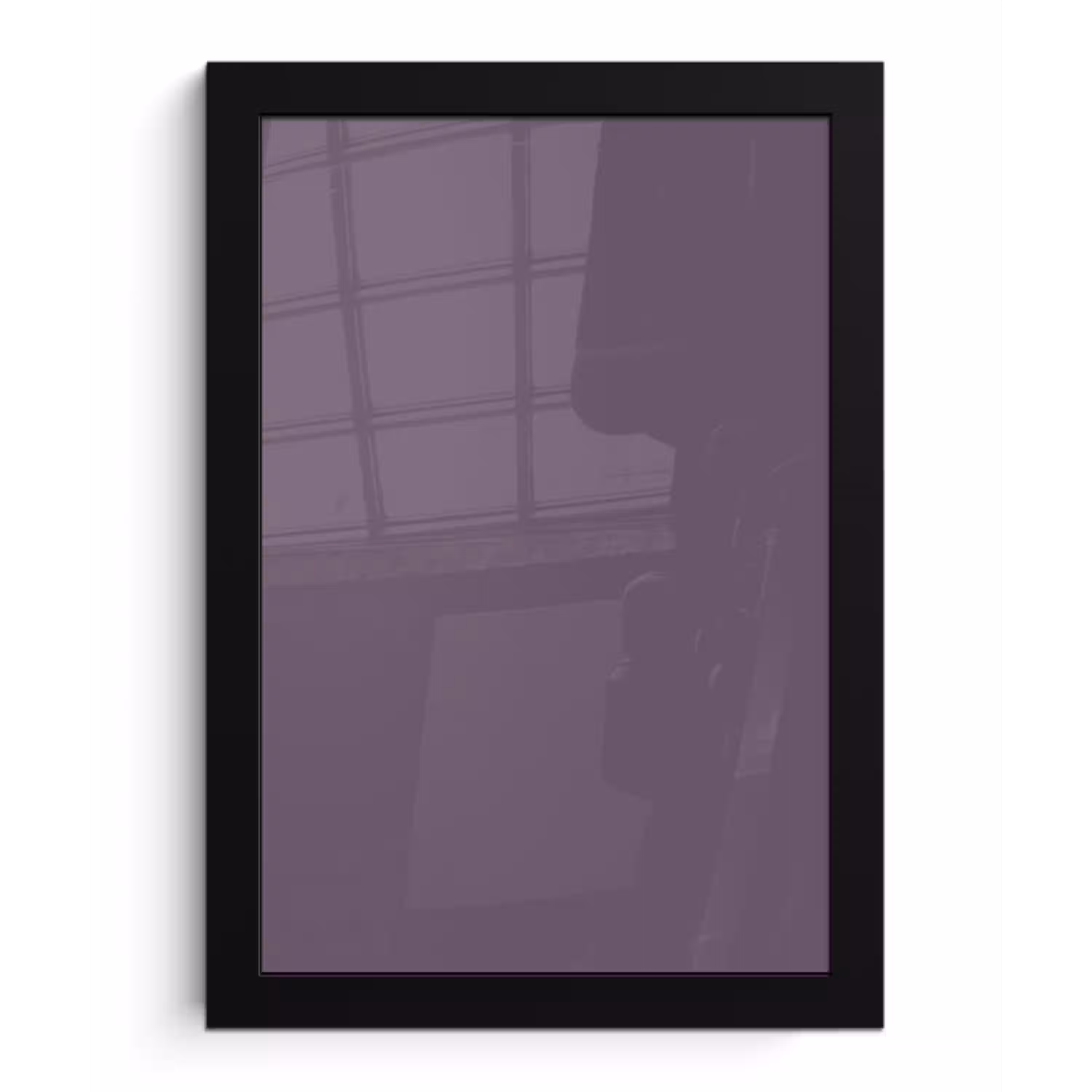 Velvet - Aubergine - Paars fotolijst zwart zonder passe partout klein 224 -3d