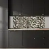 Zebra - Print - Klassiek - Zwart keuken achterwand 2 middel 871 -sfeer1
