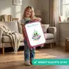 Groene alien in kleurrijke UFO Kinderkoffer - Roze klein -sfeer2_NL