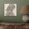 Lijnen - Abstract - Golvend - Zwart aluminium wit klein -sfeer2