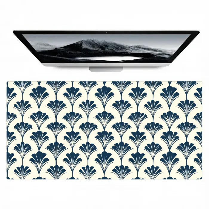 Klassiek - Motief - Blauw Muismat XXL klein 681 -zzz3d