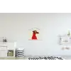 Silhouet - Hond - Trui - Rood textielposter latten blank klein -kinderkamer