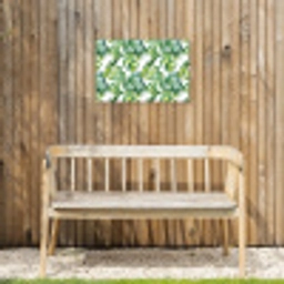 Bohemian - Bladeren - Bloemen - Tropisch Tuinposter op houten frame 2 cm dik klein -sfeer4