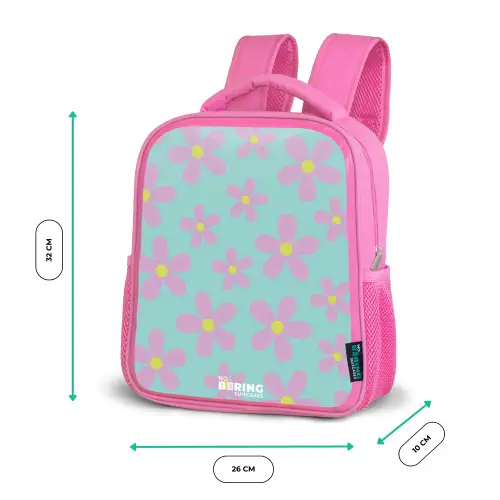 Madeliefjesmania mint Kinderrugzak - Roze middel -productfoto_formaten