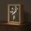 Sierlijk - Boeket - Goud - Vaas Light Box met kabel (Tafellamp) klein -z3d_website