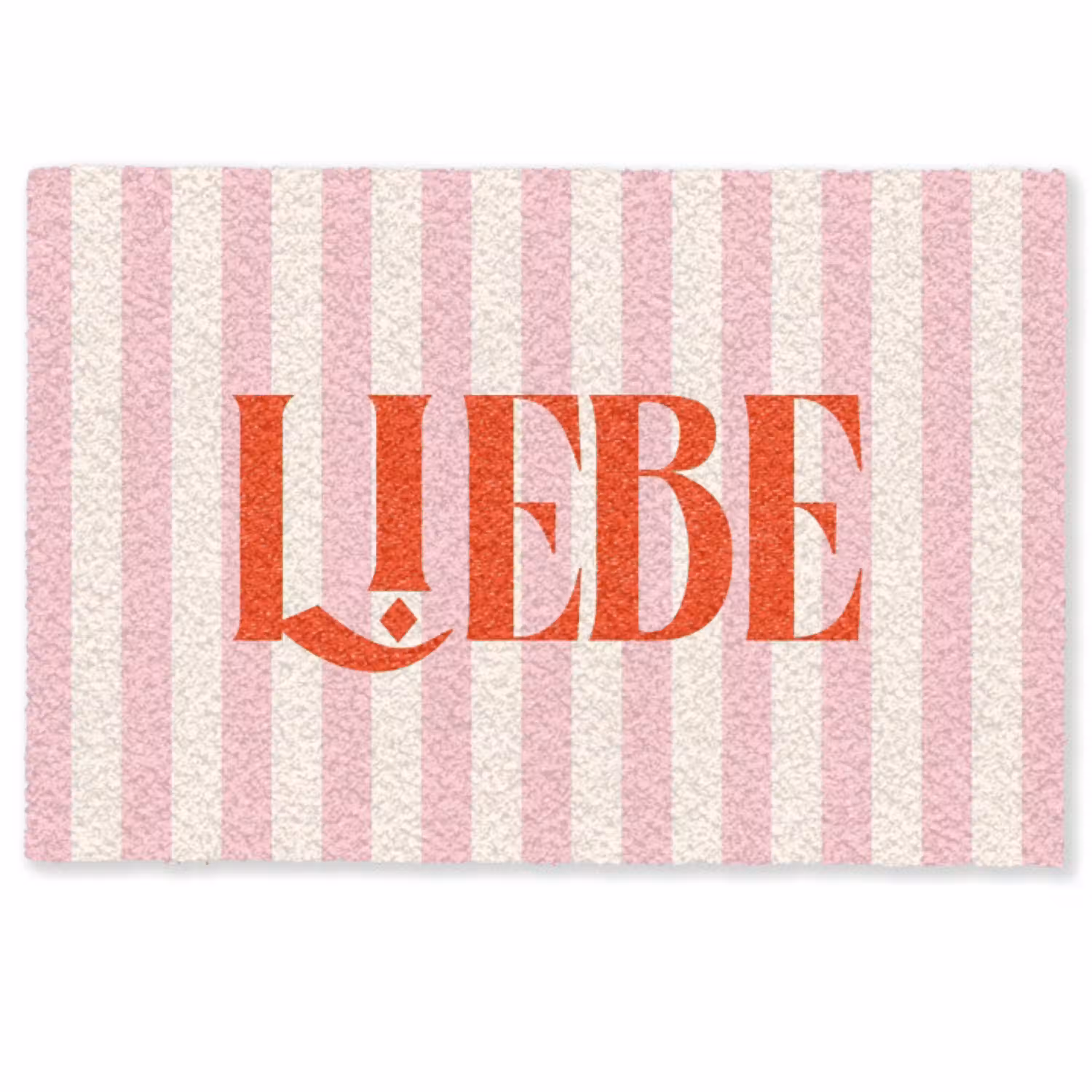 Zachtroze - Rood - Strepen - Liebe Deurmat klein -zkaufland3d