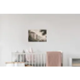 Zee - Villa - Beige Muursticker klein -kinderkamer