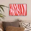 Zebraprint - Roze - Rood - Dierenprint canvas 2cm klein -sfeer1