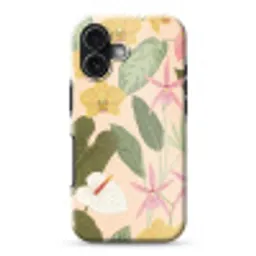 Patroon - Bloemen - Kleurrijk Toughcase MagSafe Apple iPhone 17 klein -3d