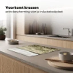 Illustratie - Landschap - Wit Inductie beschermer vinyl 3mm middel -sfeer1