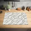 Structuur - Rots - Wit Inductie beschermer vinyl 3mm klein 276 -sfeer5