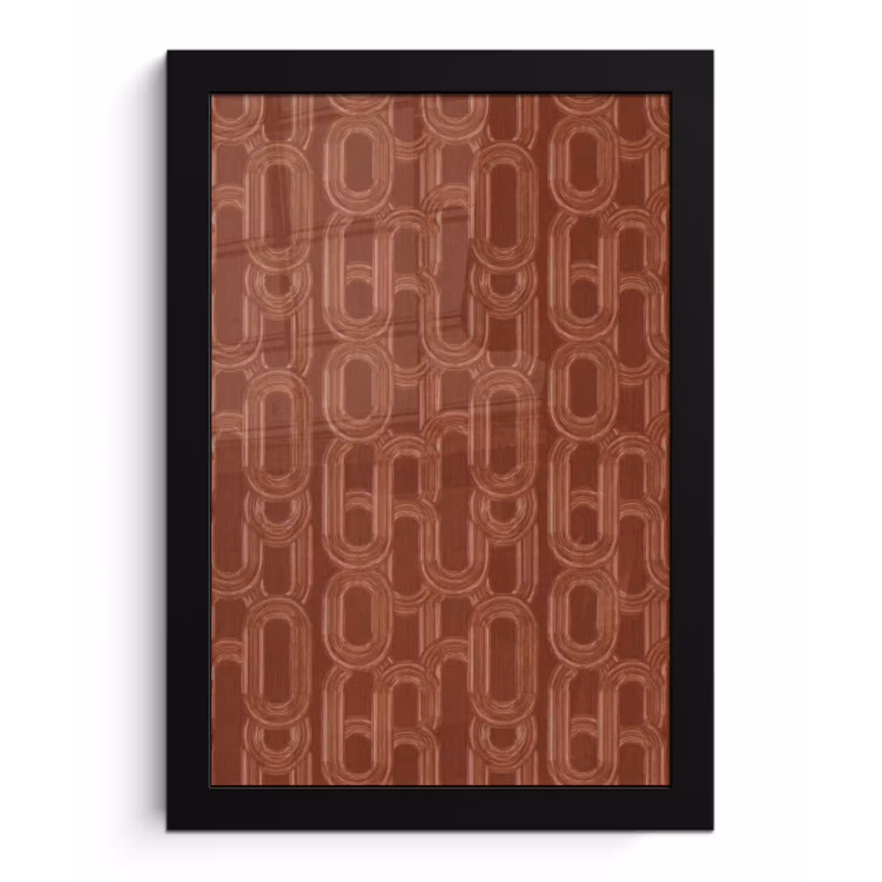Abstract - Textuur - Bruin fotolijst zwart zonder passe partout klein 224 -3d