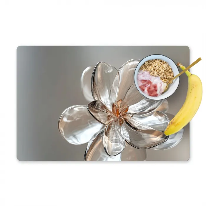 Bloem - Glazen - Doorzichtig Placemat vinyl groot -zzzproduct_Kitchenyeah-website