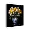 Quotes - Bloem - Tulp - Geel aluminium wit klein -3d